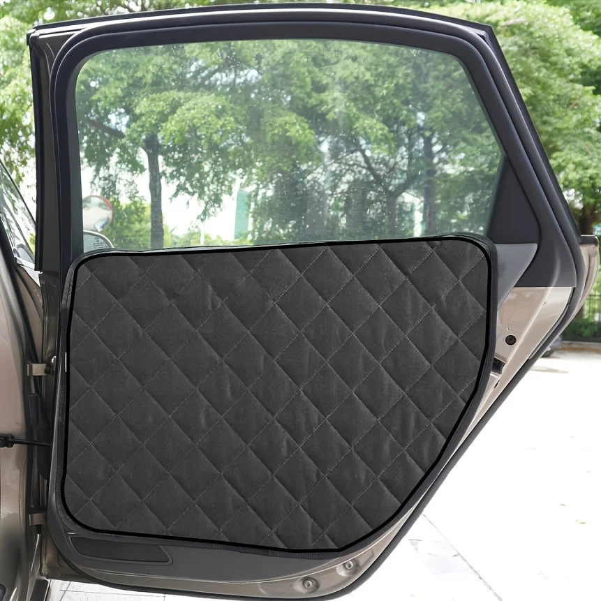 

2pcs Waterproof Quilted Dog Car Door Protectors, Scratch & Dirt Resistant, Easy To Install, Universal Door Guard For Cars, SUVs, Trucks