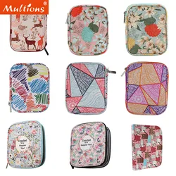 Vazio Crochet Hooks Pouch, Storage Bag, Knitting Kit, Organizador, Case para Crochet Agulhas, Tesoura, Régua, Kit De Costura