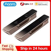 DHL Aqara Smart Door Lock H100 Automatic Cat Eye Zigbee Body Light Sensor NFC Bluetooth Fingerprint Unlock For Homekit Aqara App