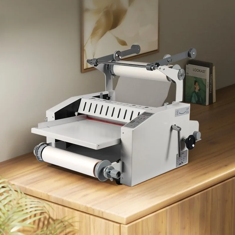 

V370FS Laminating Machine with Anti-Curling Hot Lamination Automatic Rewind and Take-Up Laminating Machine