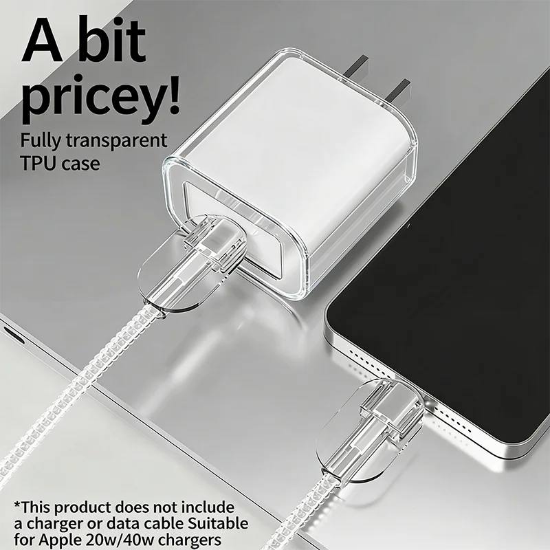 This is a simple transparent protective case designed for the 20-40 watt Apple 17Pro charger.It is suitable for use with iPhone