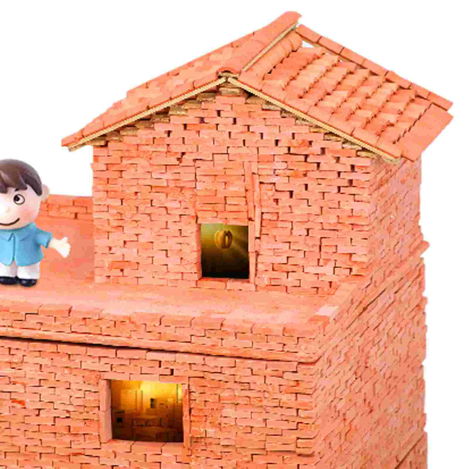 Tiny Roof Tiles Sand Table Architectural Decoration Models Small Brick Clay Child