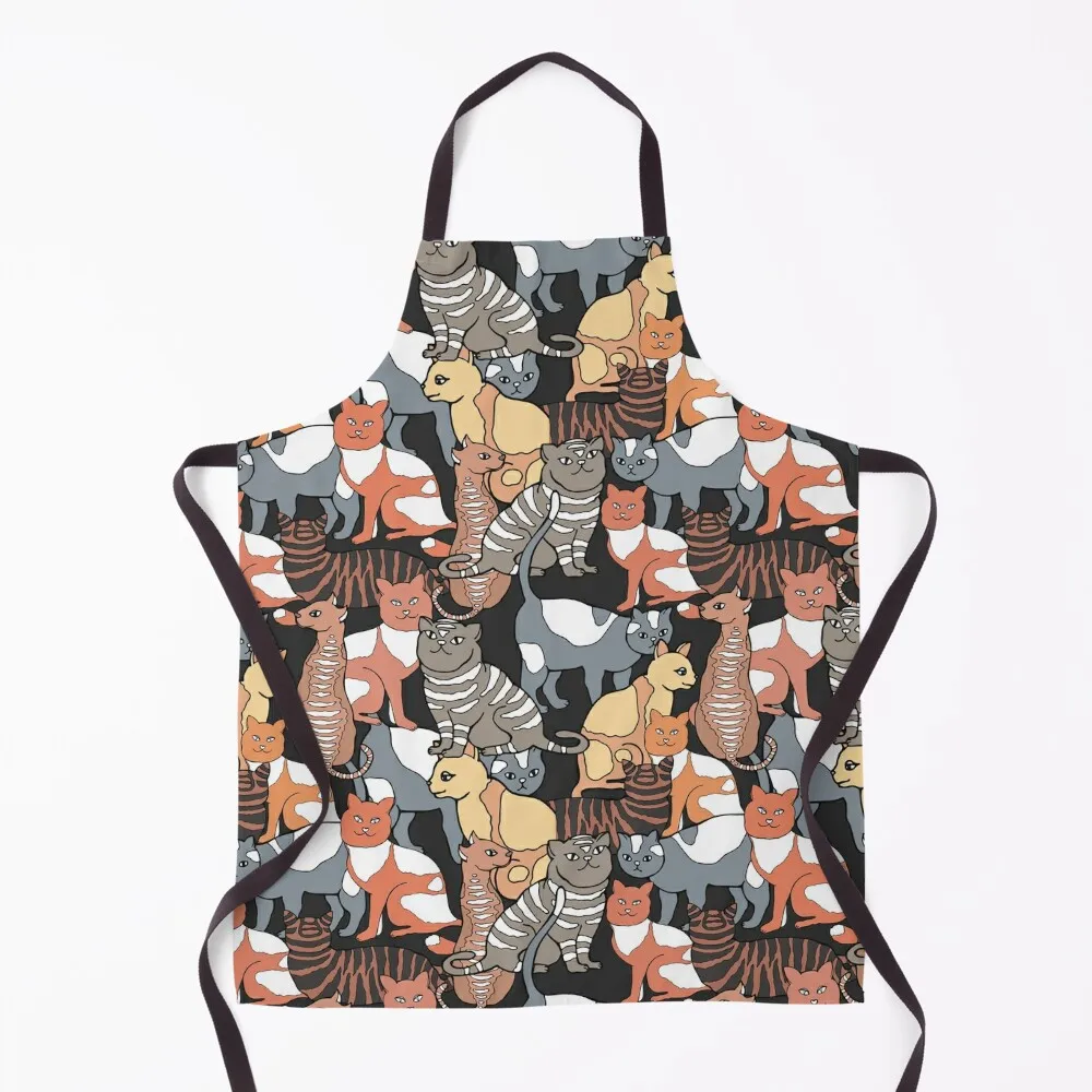 

Cats company. Apron manicurist Kitchens Woman Apron