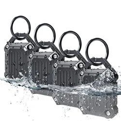 Waterproof AirTag Holder Case with Keychain, Screw Full Cover, Durable, Anti-Scratch, Fully Enclosed luggage Key Ring Dog,Cat,K