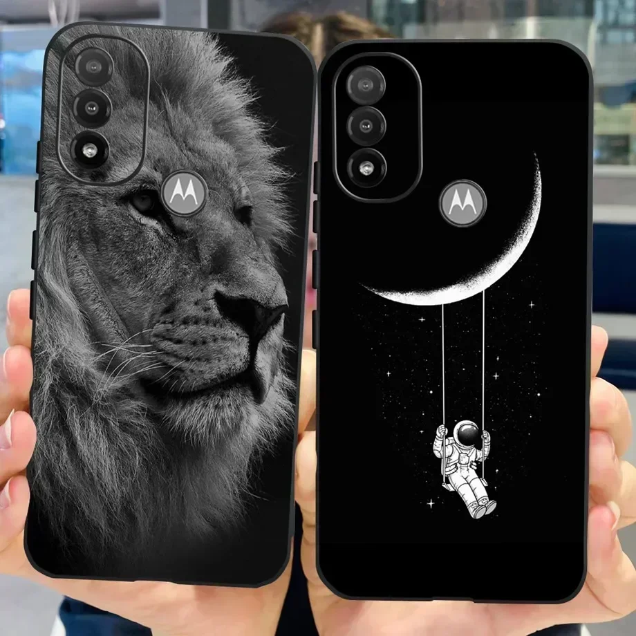 Casing Motorola Moto E20, sarung HP silikon lembut TPU hitam, penutup kupu-kupu warna-warni lukisan untuk Motorola E20 E 20 6.5"