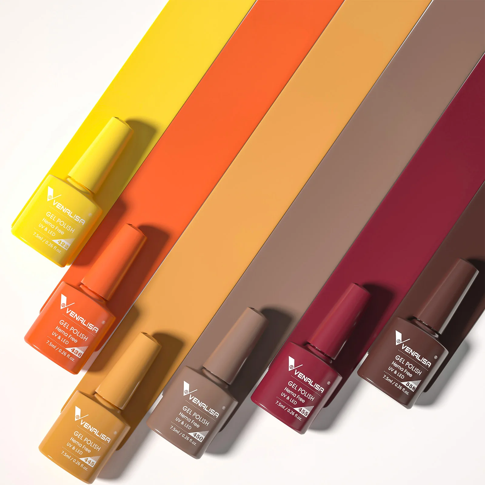 Venalisa Nagel-Gel-Nagellack, Herbstfarbe, TPO-frei, Herbstsaison, Gel-Nagellack-Set, Soak Off UV-LED, semi-permanentes Nagelgel, 6 Stück/Set – Detail 6