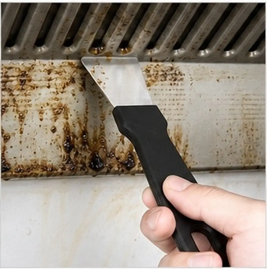 5Pcs Heavy Duty Stainless Steel Scraper Set Multipurpose Kitchen Cleaning Spatula Freezer Defroster Refrigerator Ice Shovel