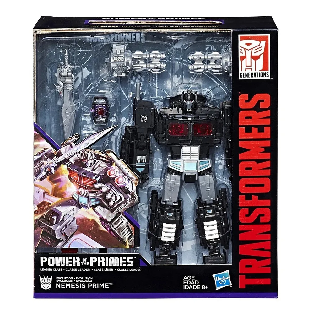 [Na Stanie] Hasbro Transformers Power of the Primes Nemesis Prime 22,8 cm Klasa Lidera Kolekcjonerska Figurka Akcji Robot Model Zabawki