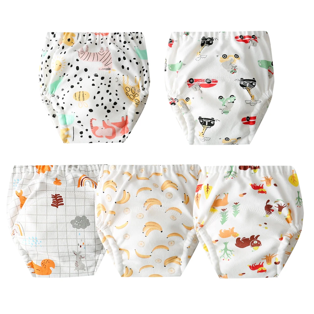 New Cotton Gauze Baby Waterproof Reusable Training Pants Boy Girl Diaper Infant Shorts Nappies Panties Changing Underwear Cloth