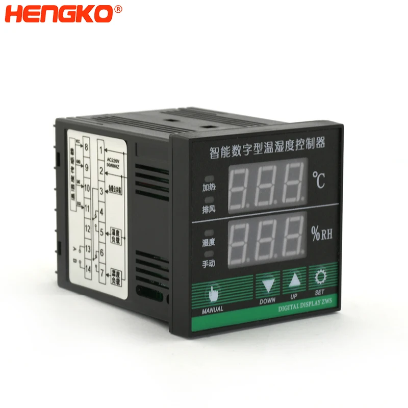 2026 HT703 RS485 Stainless Steel Probe Bakery Warehouse Hatching Digital Data Logger Temperature Humidity Sensor Transmitter Met