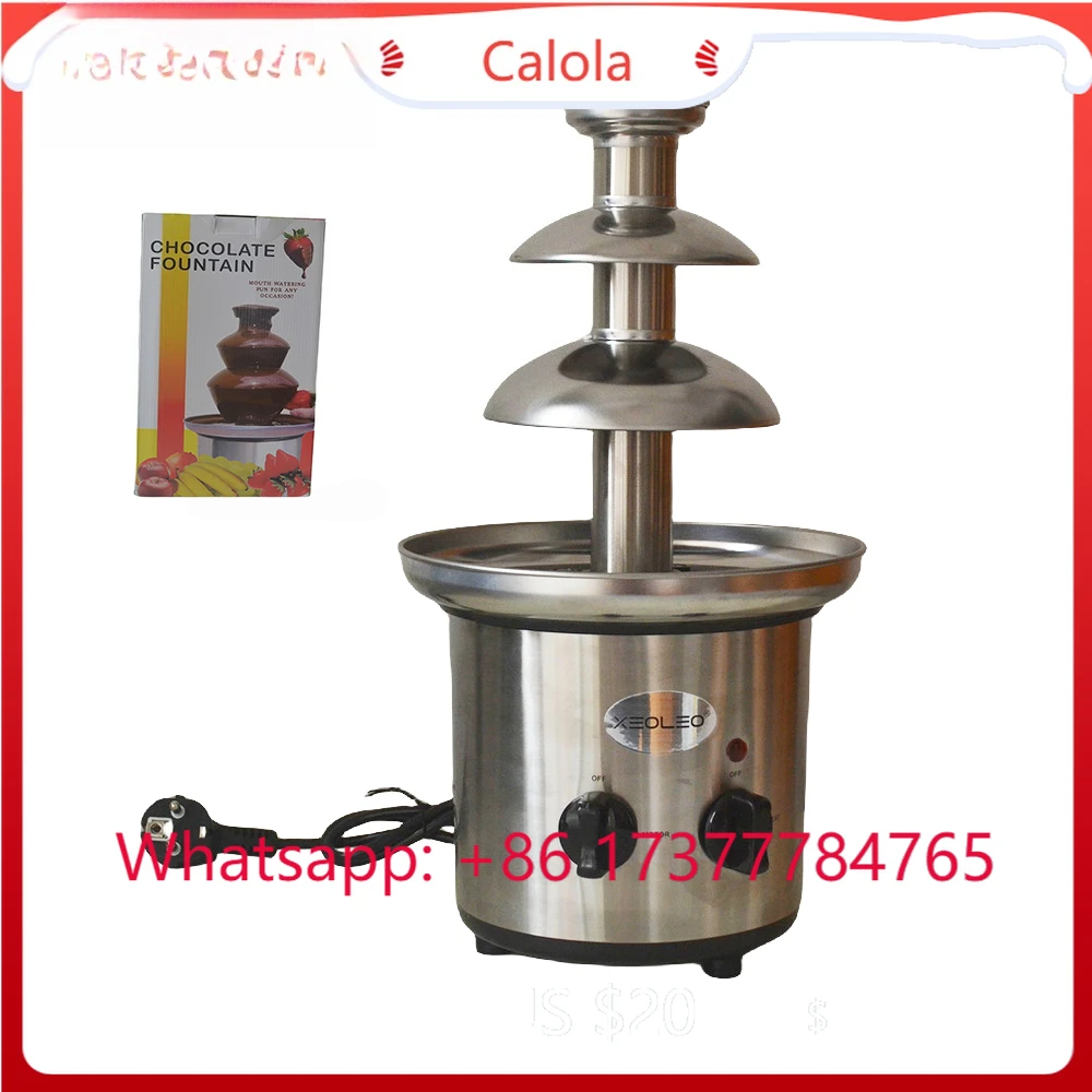 3 Tiers Chocolate Fountain XEOLEO Commercial Melting Machine