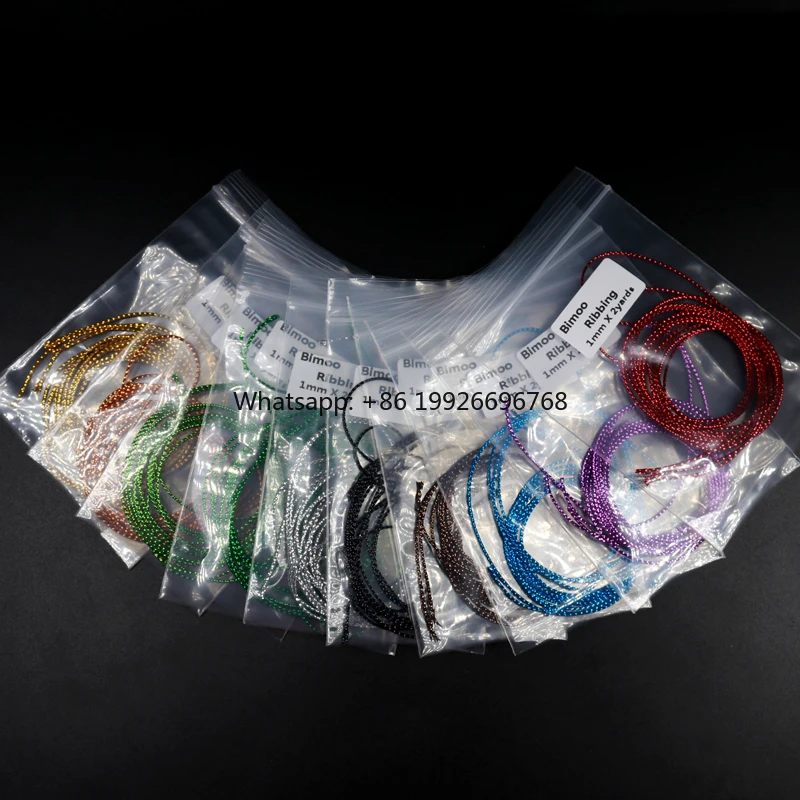 

Fly Tying Material Micro Tubbing for Midge Ribbing Nymph Streamer Body Material UV Pearl Flasher String factory