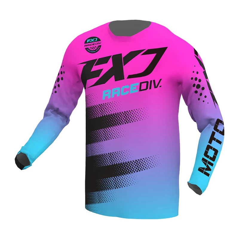 Off road motorcycle jersey men and women XXXXL motocross sports shirt racing downhill MX MTB BMX ATV DH Pink white black green