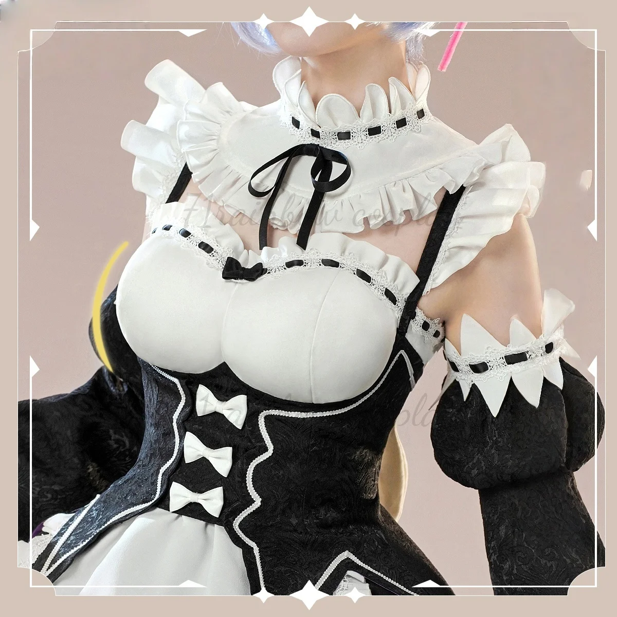 Re:Life in a different world from zero Rem Maid Cosplay Woman Christmas Outfits Dress Lovely Maid Costumes Cosplay - view 4