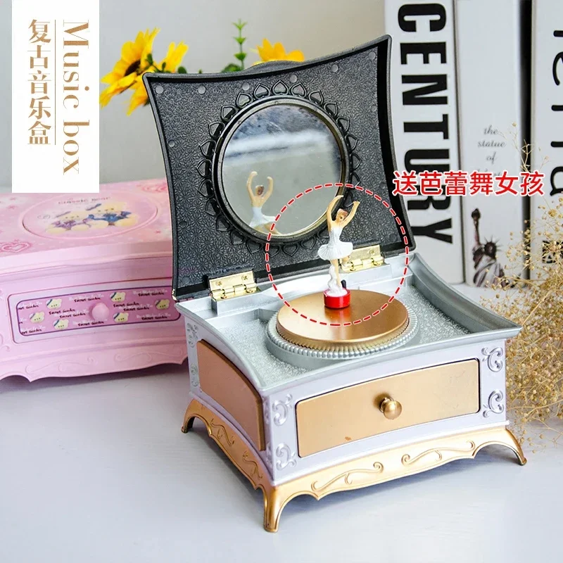 

Music Box Ballet Girl Spinning Sky City Clockwork Music Box, Girl Cute Children's Birthday Gift