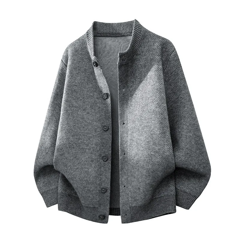 

Autumn and Winter Sweater Cardigan Solid Color Button Long Sleeve Casual Top