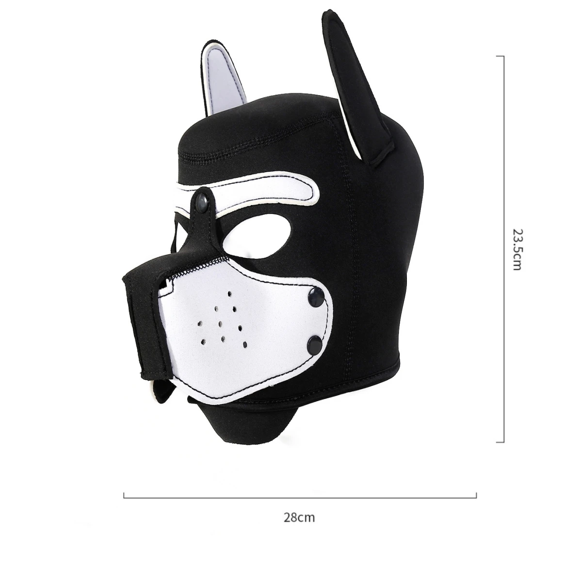 Fashion Sexy Costumes Latex Open Mouth Dog Headgear Halloween Puppy Play Party Couples Games Full Face Masks Hood Sexy Costumes 4