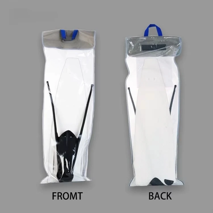 

Professional short-sized swimming fins with long soft-blade free-diving fins enhance underwater driving force