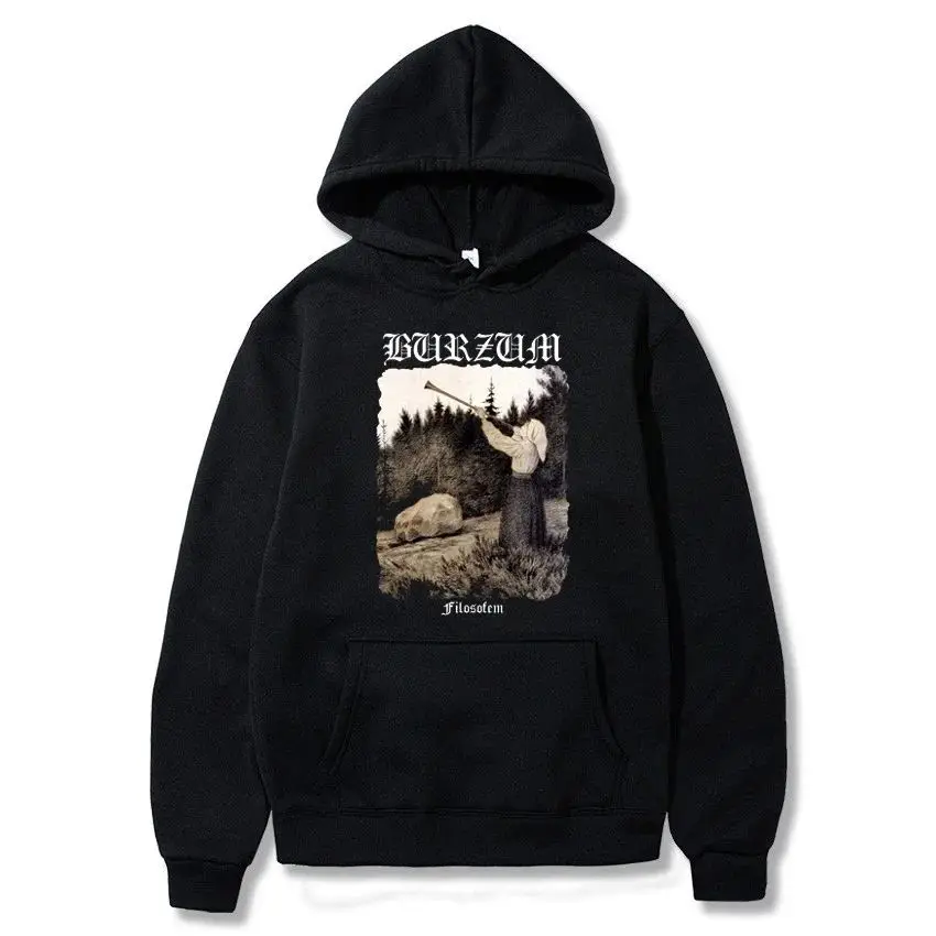 Sudaderas con capucha de banda de música de Metal Burzum, Top de algodón estampado Filosofem, sudaderas de moda para hombres y mujeres, jerséis con capucha, ropa Unisex