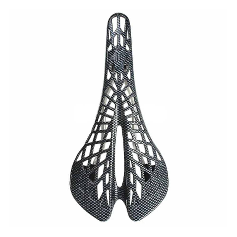 Urltra-Light Spider Hollow Saddle Seats Carbon Fiber MTB Road Bike Saddle Waterproof Breathable Comfortable Cycling Accessories