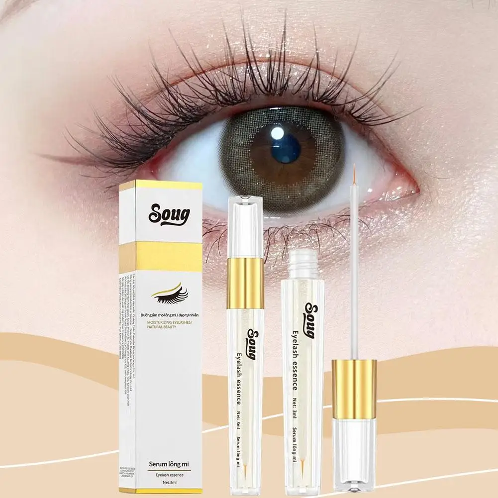 Soug Eyelash Enhancer Seven Days Eyelash Fast Growth Solution Thicken Eyelashes Natural Curl Enlarge Eyes Eyelash Eyebrow Serum