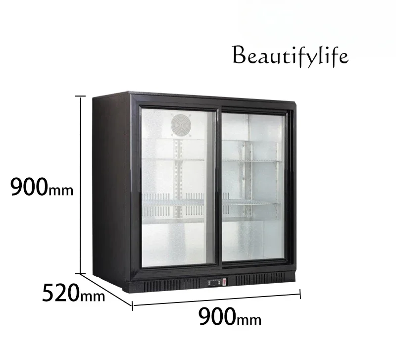 

Commercial embedded wine display cabinet beverage air-cooled fresh-keeping cabinet