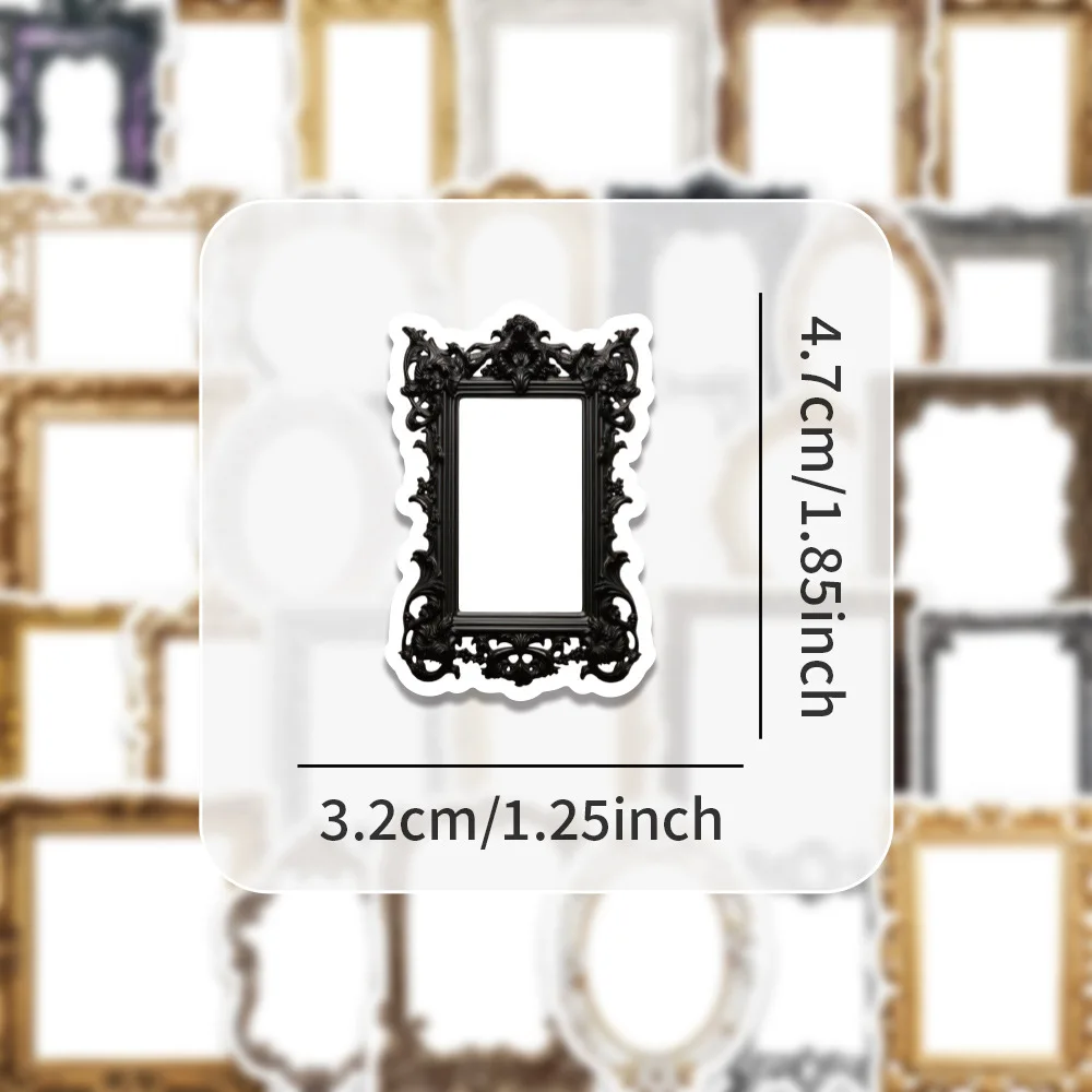 

10/54PCS Vintage Photo Frame Cartoon Graffiti Decorative Stickers DIY Guitar Refrigerator Phone Laptop Water Cup Skateboard