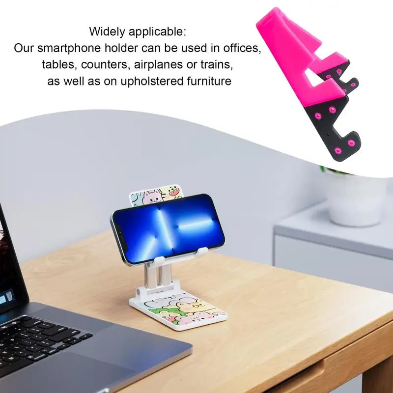 Podpórka do telefonu komórkowego Regulowany uchwyt na biurko Przenośna składana podpórka do tabletów i smartfonów Telefon komórkowy Stół na biurko Do użytku domowego
