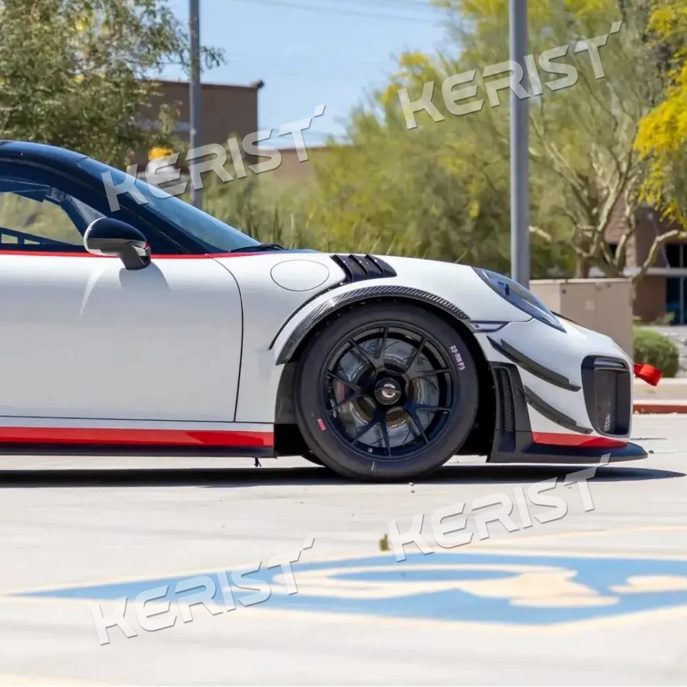ألياف الكربون Canard درابزين مشاعل جسم واسع لبورشه 911 GT2 GT3 RS 2013-2019