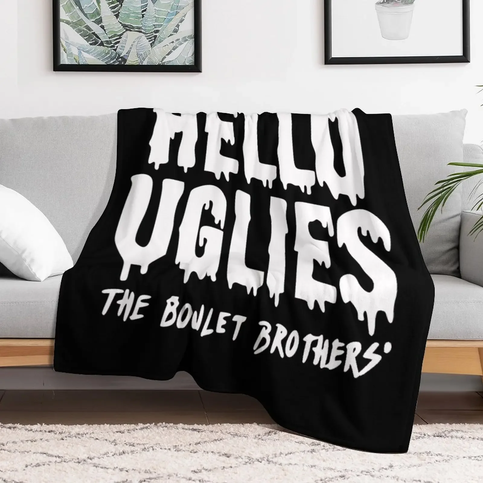 Hello Uglies... The Boulet Brothers Throw Blanket Furry Warm Quilt Blankets