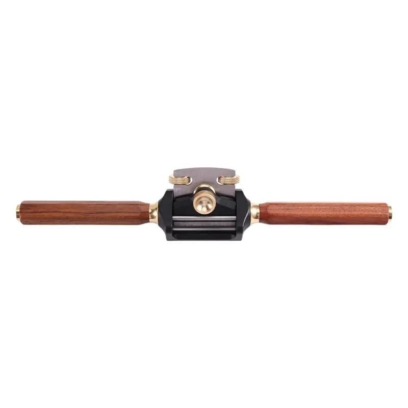 FYBL-Hexagonal Handle Aluminum Alloy Manual Wood Planer, Adjustable Two Handed Mini Planer Tool Woodworking Cutting Plane