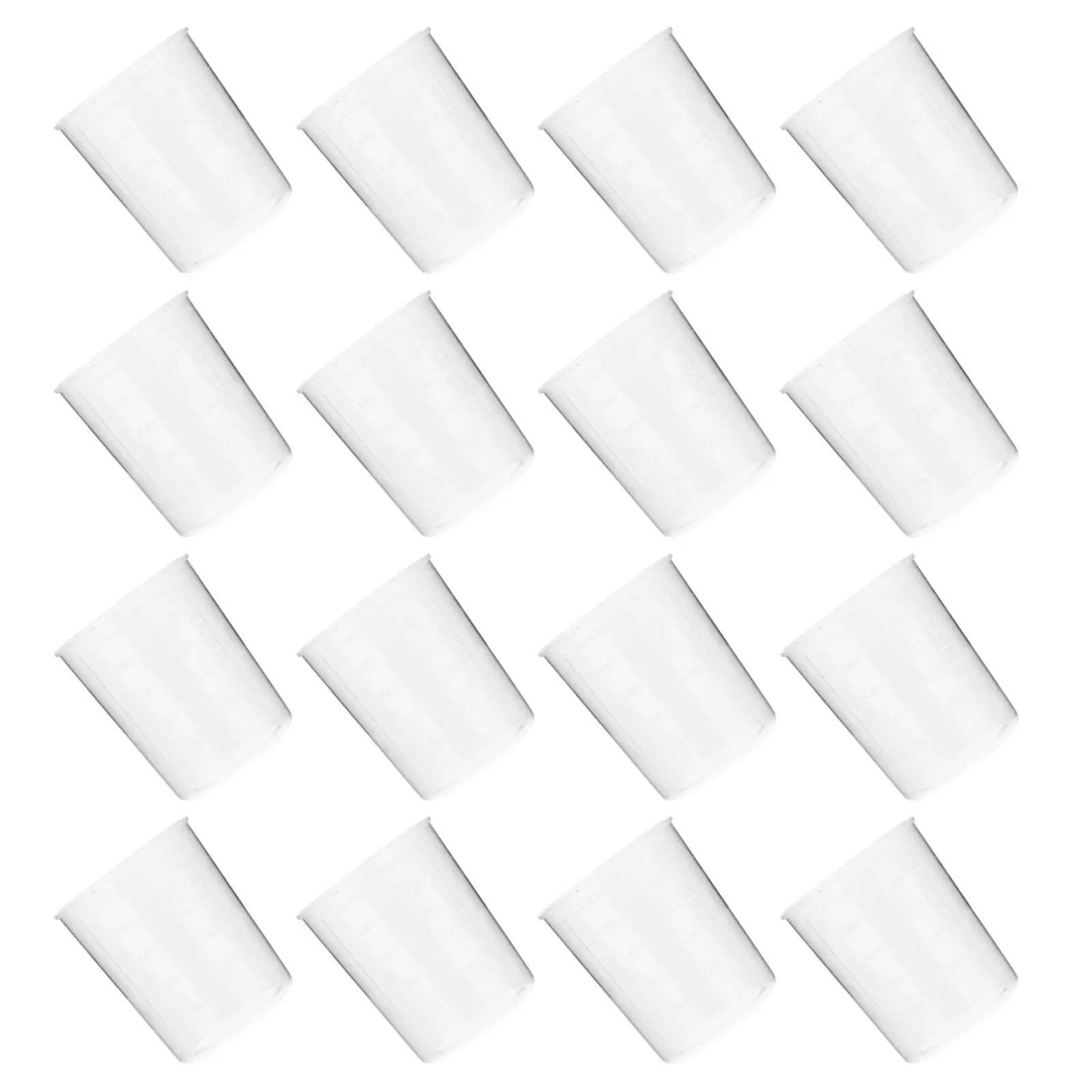 50Pcs 100Ml Clear Plastic Measuring Cups Graduated Ml Measuring Container for Kitchen Laboratory Liquid Measurement Small