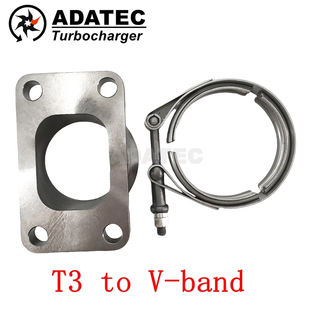 

T3 T4 T25 to V-band Turbo Adapter Flange Turbo Charger GTX3582R GTX3076R GTX3071R Manifold Conversion