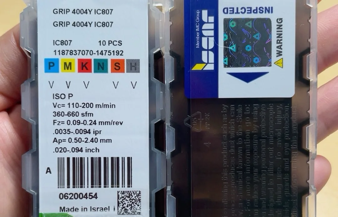 

Hard alloy cutting blades GRIP 4004Y IC806