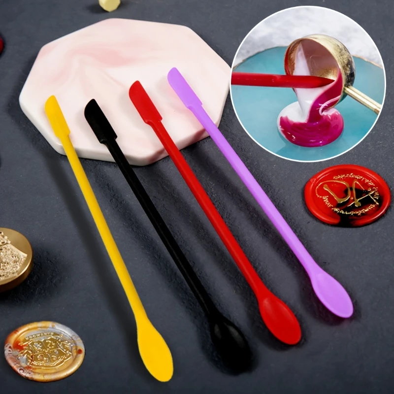 

1pc Fireproof sealing silicone scraper double headed scraper spoon wall cleaning scraper tool