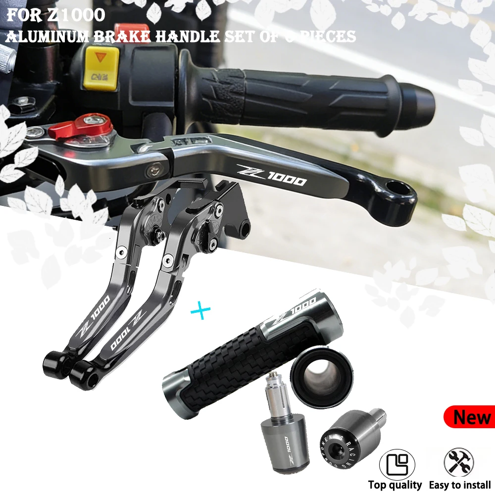 For Z1000 2003 2004 2005 2006 CNC Clutch Lever Brake Lever Set Adjustable Folding Handle Levers Folding Handle Hand Grips Set