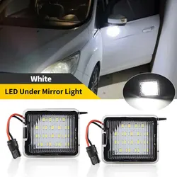2PCS LED Side Mirror Puddle Light Under Mirror Light For Ford Grand C-Max MK2 Galaxy WA6 Focus Kuga MK1 MK3 Escape Mondeo MK4/5