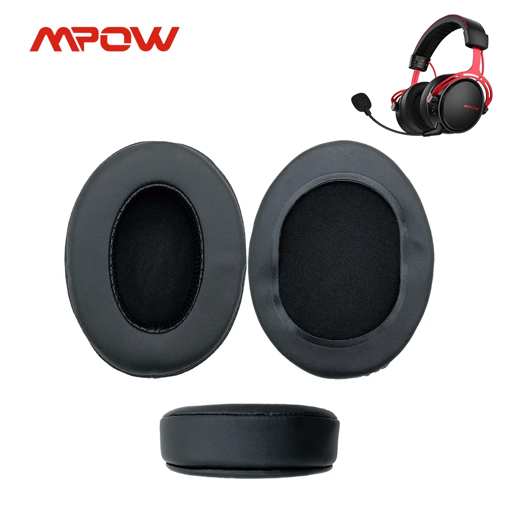 Mpow Replacement Earpads for MPOW Air BH415 BH473 Headphones Leather Sleeve Headsets Cooling Gel Ear Cushions Soft Foam Earpads