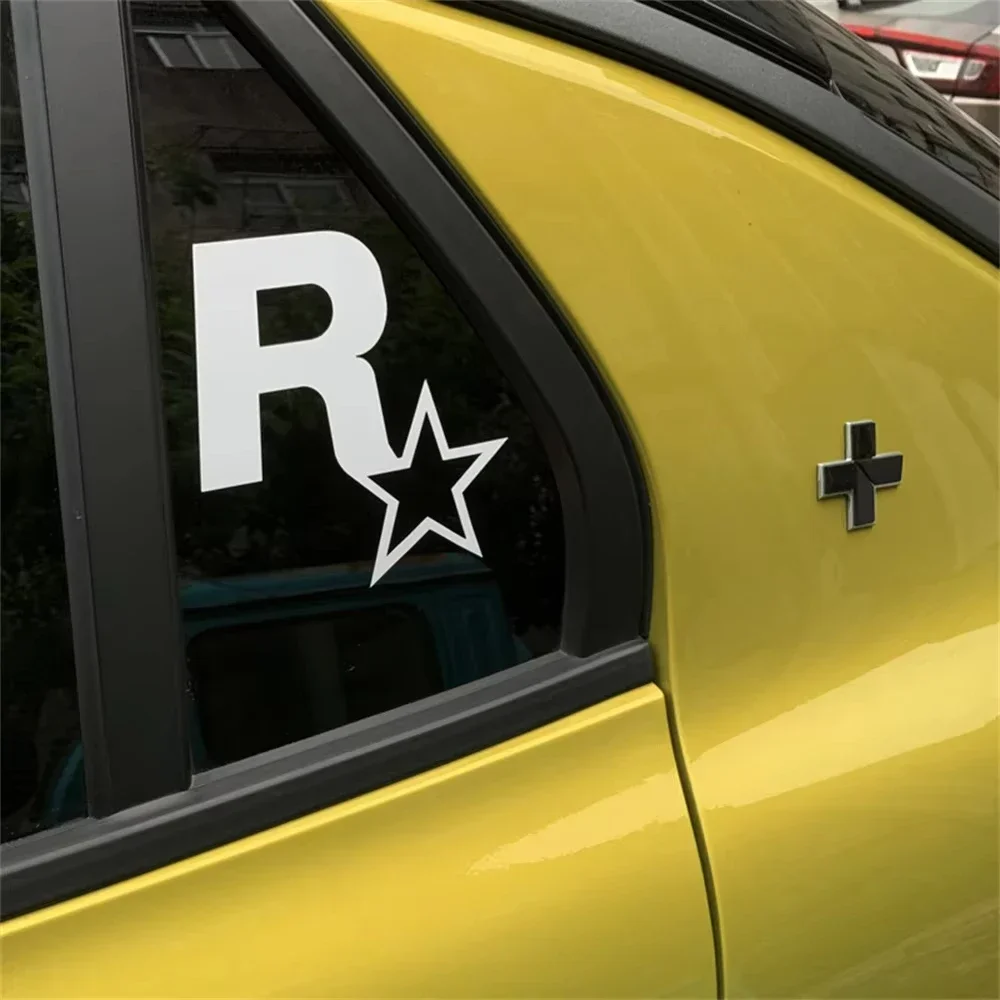 ملصقات السيارات لـ Rockstar Game GTA5 ملصق تزيين عاكس لغطاء خزان الوقود ملصقات الكمبيوتر المحمول الممتصة للزجاج الأمامي