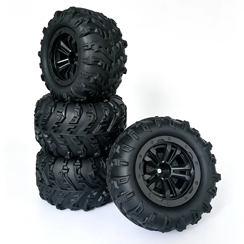 4PCS RC Car Off-Road Rubber Tires for WLtoys 144001 124016 124018 124019 12428 HBX 16889 16890 SCY 16101 RC Car Upgrade Parts view 5