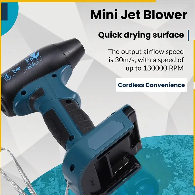 

A92P Cordless Leaf Blower Electric Jobsite Air Blower For 18V Battery Brushless Handheld Portable Violent Turbo Fan