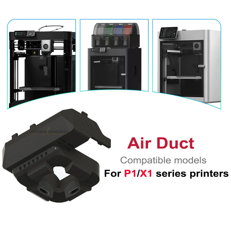 

Для Bambu Lab P1 X1 серии нейлоновый охлаждающий вентилятор, воздуховод, аксессуары для 3D-принтера, детали 3D-принтера «сделай сам»