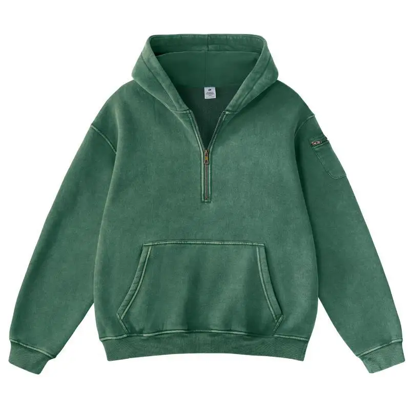 

Oversize Washed Hoodie F 92276 Fleece Lined Hooded Sweatshirt Women's Spring 2026 Animal Pattern Deformable Headwear Design