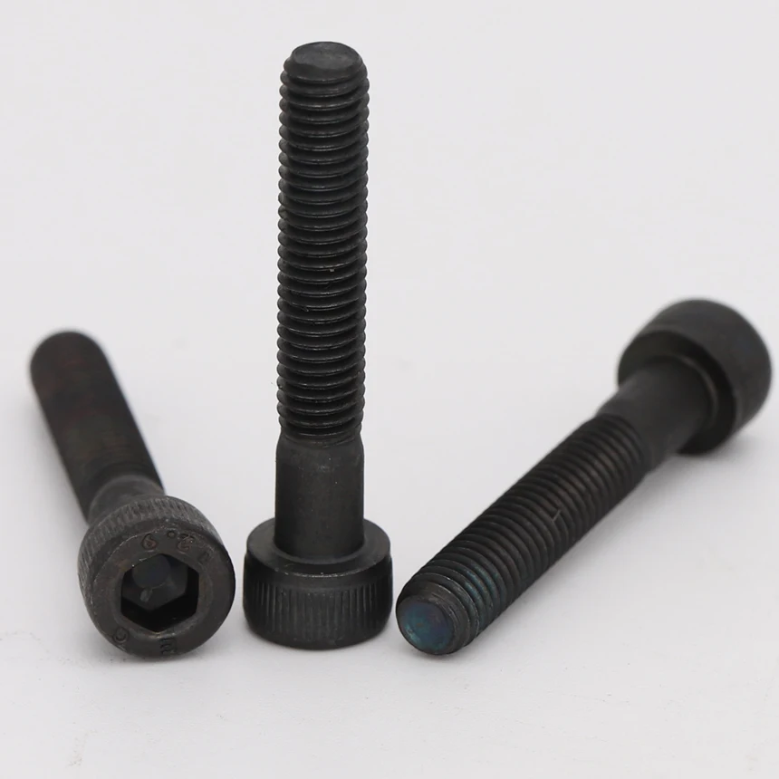 M10 OD 120mm 125mm Length 12.9 Grade Carbon Steel Half Thread DIN912 Cap Cup Allen Head Bolt Inner Hex Hexagon Socket Screw