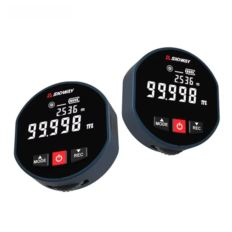 

Mini Laser Distance Meter with Roller Measuring Optical Instruments Handheld Home Mini Measure Tape Tools Distance Meter