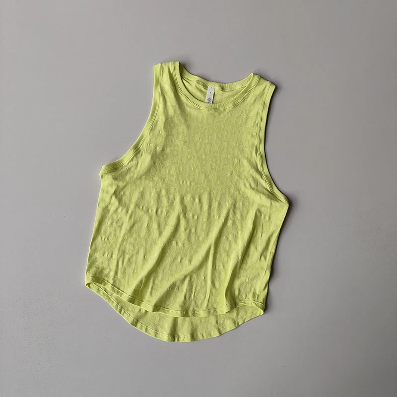 Blus Olahraga Pilates Tanpa Lengan Baru untuk Wanita Rompi Tipis Musim Panas Wanita Kaus Yoga Tanpa Lengan Cepat Kering Setelan Longgar Atasan