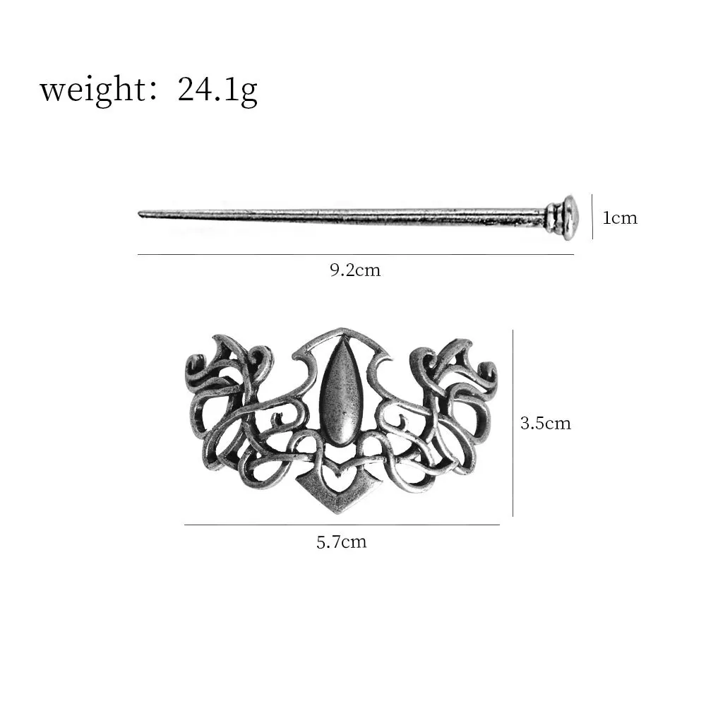 女性のための北欧のバイキングヘアクリップ,ヘアアクセサリー,ヘアピン,スティッククリップ,ガールフレンドの誕生日プレゼント,メタルジュエリー,1個