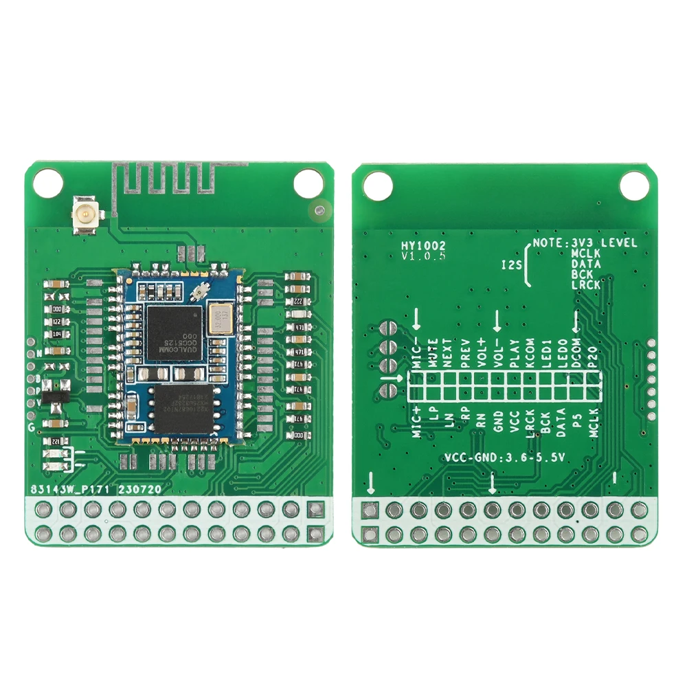 DC 3.6-5.5V Stereo Audio Module LADC Lossless QCC5125 Bluetooth 5.1 High Pass APTX/APTXLL/APTXHD Decoding SPDIF Analog I2S