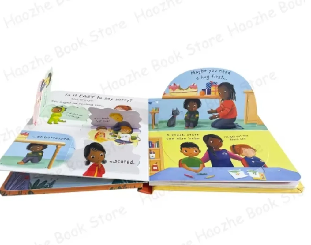 أسئلة وأجوبة أولى جدًا: لماذا يجب أن أقول معذور؟ Usborne رفع رفرف كتاب أنشطة الأطفال الإنجليزي مونتيسوري