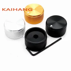 1PCS 30×17mm All aluminum Knurled knob cap Biliary amplifier Volume adjustment knob Potentiometer Knob cap round hole 6mm